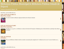 Tablet Screenshot of bibliotecacidadaibipora.blogspot.com