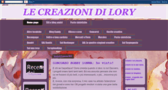 Desktop Screenshot of lecreazionidilory.blogspot.com
