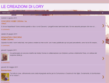 Tablet Screenshot of lecreazionidilory.blogspot.com