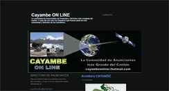 Desktop Screenshot of cayambeonline.blogspot.com