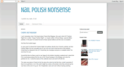 Desktop Screenshot of nailpolishnonsense.blogspot.com