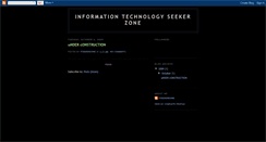 Desktop Screenshot of itseekerzone.blogspot.com