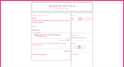 Desktop Screenshot of maddiericola.blogspot.com