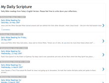 Tablet Screenshot of my-daily-scripture.blogspot.com