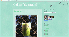 Desktop Screenshot of coisadesaude.blogspot.com