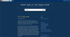Desktop Screenshot of frontrowfreakshow.blogspot.com