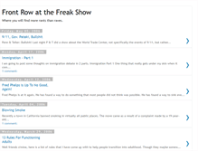 Tablet Screenshot of frontrowfreakshow.blogspot.com