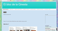Desktop Screenshot of elblocdelaginesta.blogspot.com