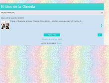 Tablet Screenshot of elblocdelaginesta.blogspot.com