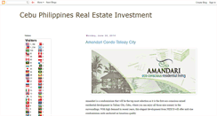 Desktop Screenshot of cebuphilippinesrealestateinvestment.blogspot.com