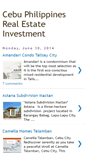 Mobile Screenshot of cebuphilippinesrealestateinvestment.blogspot.com