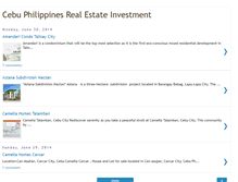 Tablet Screenshot of cebuphilippinesrealestateinvestment.blogspot.com