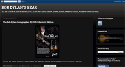 Desktop Screenshot of bobdylansgear.blogspot.com