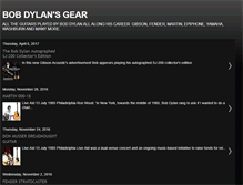 Tablet Screenshot of bobdylansgear.blogspot.com