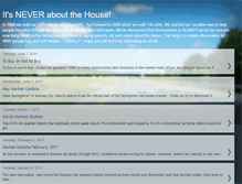 Tablet Screenshot of itsneveraboutthehouse.blogspot.com