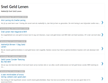 Tablet Screenshot of makkelijksnelgeldlenen.blogspot.com