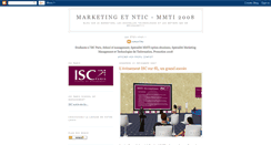 Desktop Screenshot of marketing-et-ntic.blogspot.com