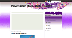 Desktop Screenshot of onlinefashionworlds.blogspot.com