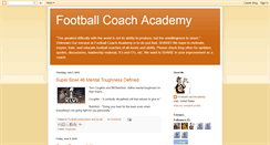 Desktop Screenshot of footballcoachacademy.blogspot.com