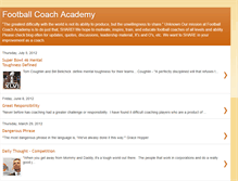 Tablet Screenshot of footballcoachacademy.blogspot.com