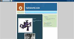 Desktop Screenshot of haloworldcom.blogspot.com