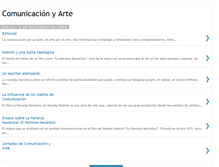 Tablet Screenshot of comunicacion-arte.blogspot.com