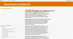 Desktop Screenshot of insurancenewscast.blogspot.com