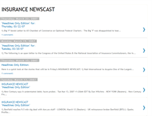 Tablet Screenshot of insurancenewscast.blogspot.com