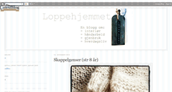 Desktop Screenshot of loppehjemmet.blogspot.com