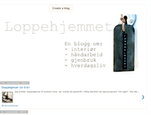 Tablet Screenshot of loppehjemmet.blogspot.com