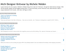 Tablet Screenshot of knitsbymichi.blogspot.com