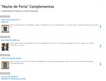 Tablet Screenshot of nochedeferiacomplementos.blogspot.com