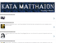 Tablet Screenshot of katamatthaion.blogspot.com