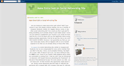 Desktop Screenshot of makeextracashonsocialnetworkingsite.blogspot.com