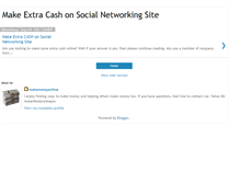 Tablet Screenshot of makeextracashonsocialnetworkingsite.blogspot.com
