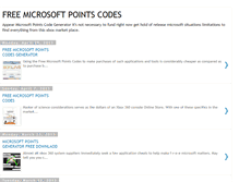 Tablet Screenshot of free-microsoft-points-code-generator.blogspot.com