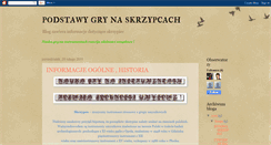 Desktop Screenshot of naukaskrzypce.blogspot.com