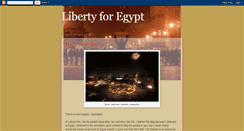 Desktop Screenshot of libertyforegypt.blogspot.com