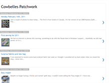 Tablet Screenshot of cowbellespatchwork.blogspot.com