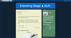 Desktop Screenshot of interestingdesignandstuff.blogspot.com