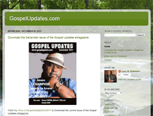 Tablet Screenshot of gospelupdate.blogspot.com