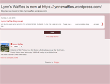 Tablet Screenshot of lynnswaffles.blogspot.com