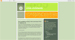 Desktop Screenshot of crisischristianity.blogspot.com