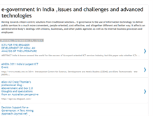 Tablet Screenshot of e-govtindia.blogspot.com