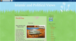Desktop Screenshot of islamicandpoliticalviews.blogspot.com