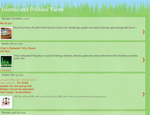 Tablet Screenshot of islamicandpoliticalviews.blogspot.com