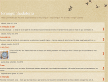 Tablet Screenshot of formiguinhadaterra.blogspot.com