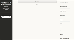 Desktop Screenshot of guidelinesofprogramming.blogspot.com
