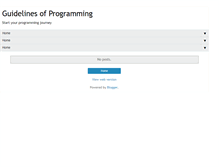 Tablet Screenshot of guidelinesofprogramming.blogspot.com