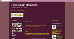 Desktop Screenshot of especialderamadan.blogspot.com